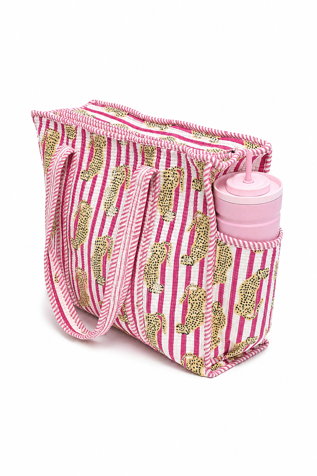 Pink Leopard Tote